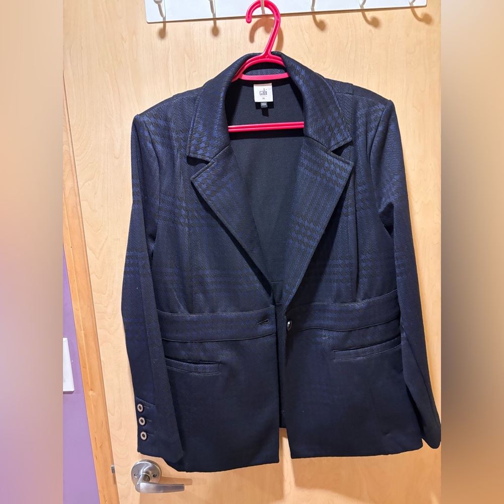 Cabi dark navy pants suit (jacket and matching pants)